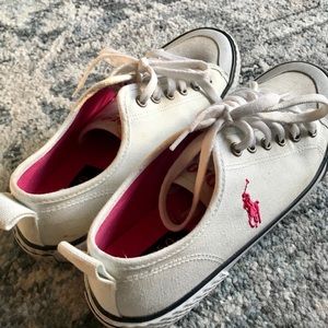 White Ralph Lauren sneakers